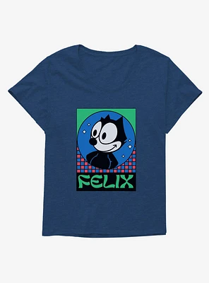 Felix The Cat Diamond Stars Girls T-Shirt Plus