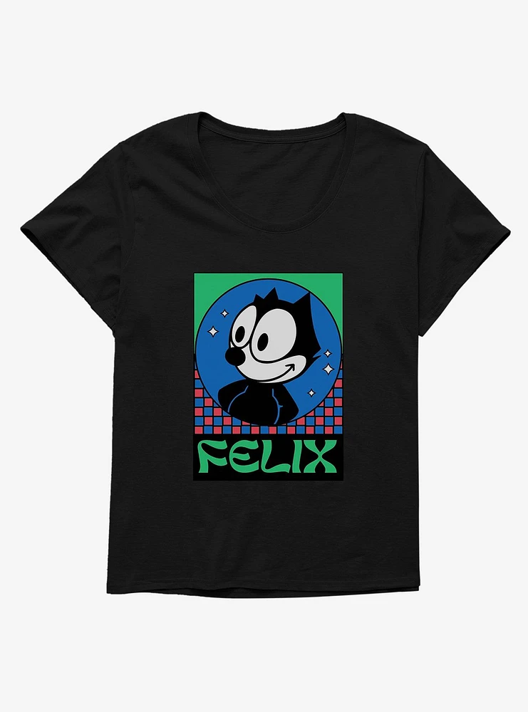 Felix The Cat Diamond Stars Girls T-Shirt Plus