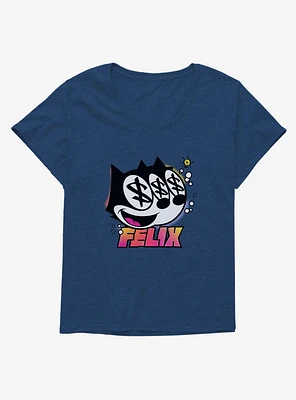 Felix The Cat Dollar Signs Girls T-Shirt Plus