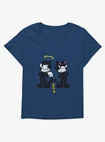 Felix The Cat Good And Evil Girls T-Shirt Plus