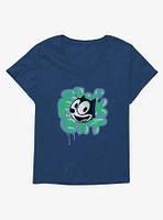 Felix The Cat Graffiti Art Girls T-Shirt Plus