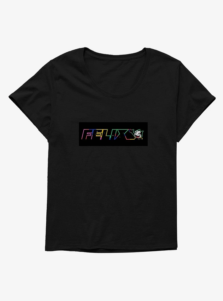 Felix The Cat Neon Space Girls T-Shirt Plus
