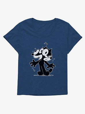 Felix The Cat Split Personality Girls T-Shirt Plus