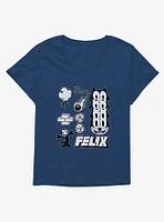 Felix The Cat Original Icons Girls T-Shirt Plus