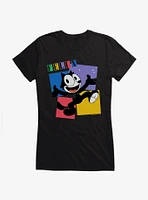 Felix The Cat Box Graphic Girls T-Shirt