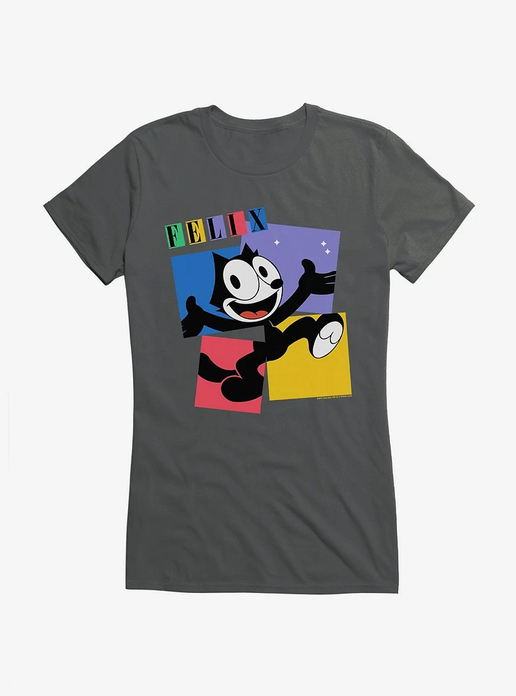 Felix The Cat Box Graphic Girls T-Shirt