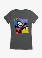 Felix The Cat Box Graphic Girls T-Shirt