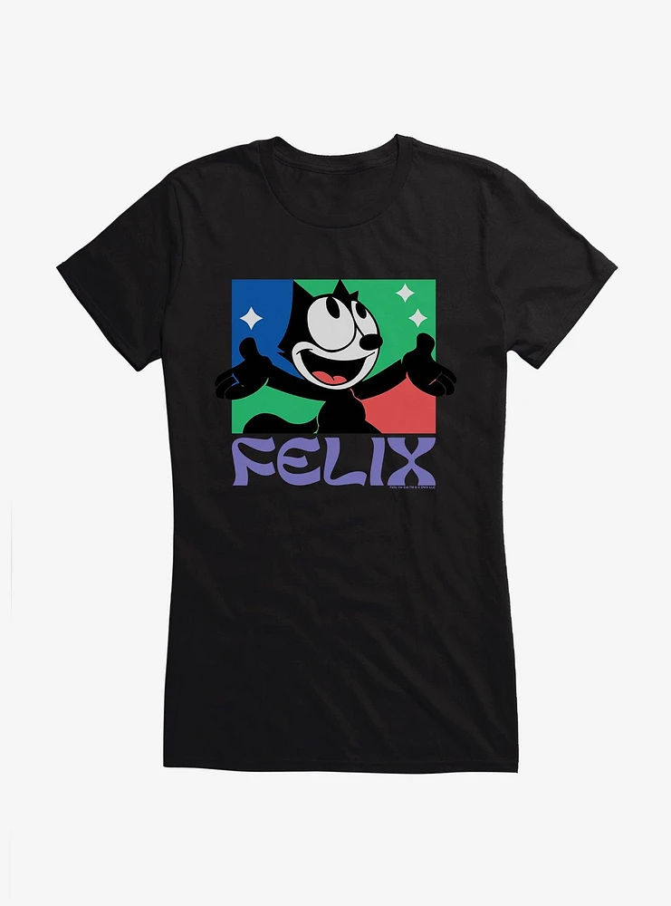 Felix The Cat Bright Smile Girls T-Shirt