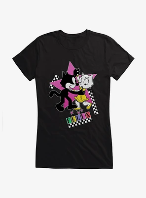 Felix The Cat Kitty And Dancing Girls T-Shirt