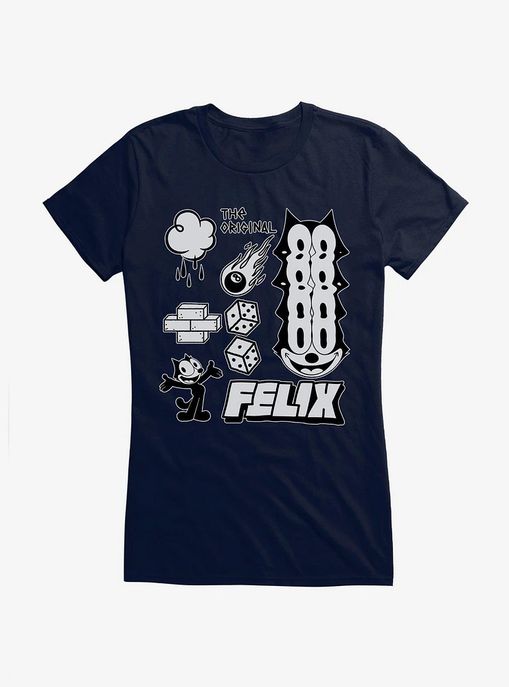 Felix The Cat Original Icons Girls T-Shirt