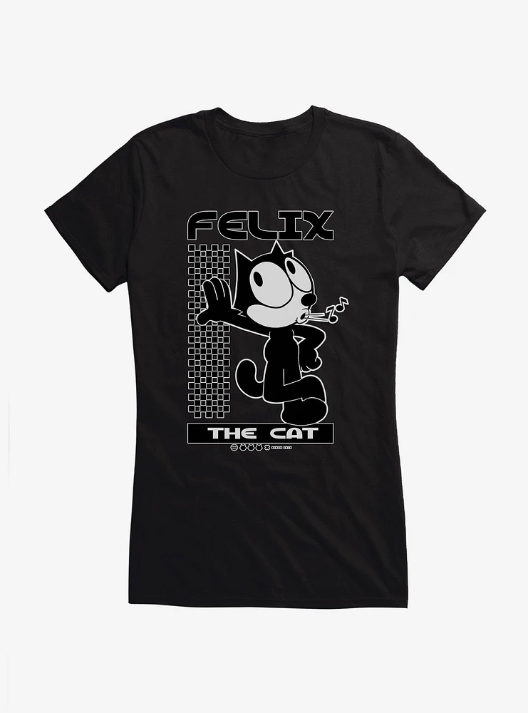 Felix The Cat Whistling Girls T-Shirt