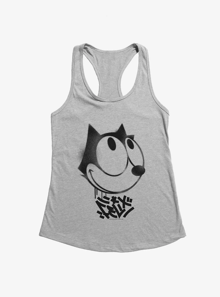 Felix The Cat Graffiti Art Smiling Girls Tank