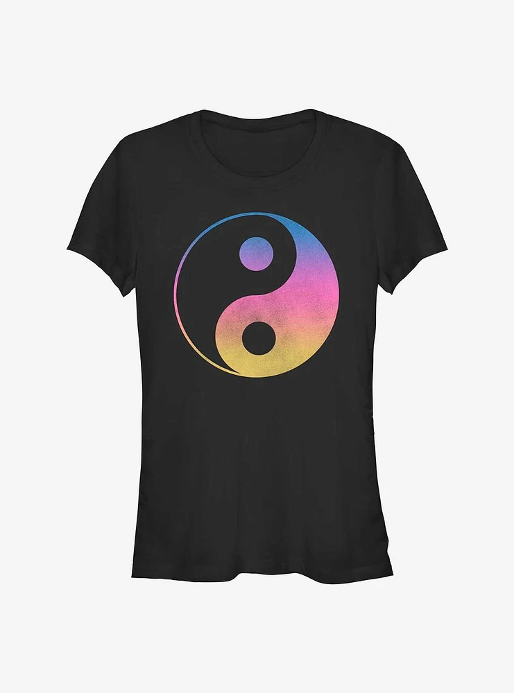 Gradient Yin Yang Girls T-Shirt