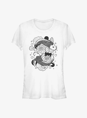 Koi Fishes Girls T-Shirt