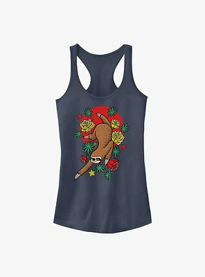 Sloth Forest Girls Tank