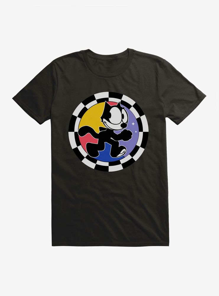 Felix The Cat Circular Checkers T-Shirt