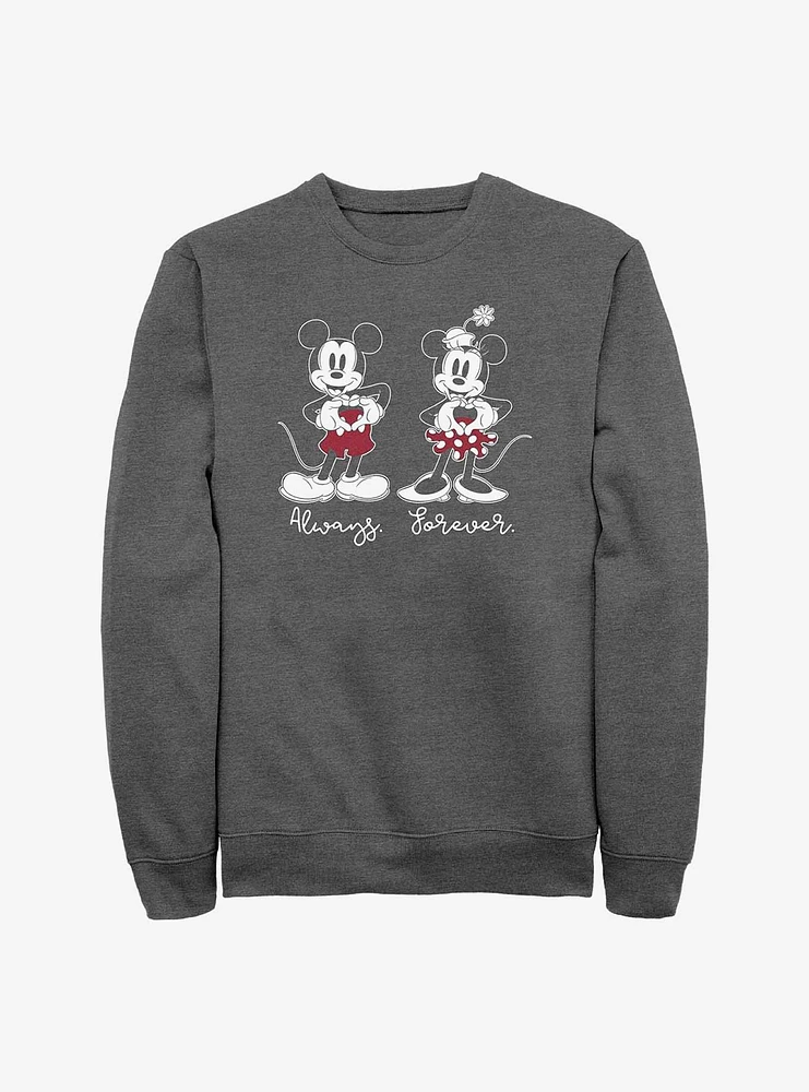 Disney Mickey Mouse & Minnie Always Forever Sweatshirt