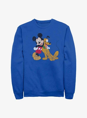 Disney Mickey Mouse And Pluto Sweatshirt