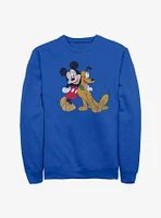 Disney Mickey Mouse And Pluto Sweatshirt
