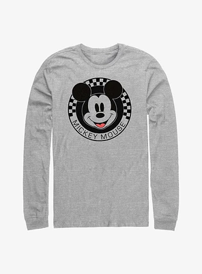 Disney Mickey Mouse Checkered Long-Sleeve T-Shirt