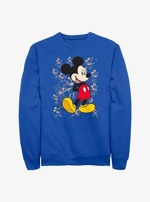Disney Mickey Mouse Many Mickeys Sweatshirt