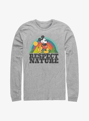 Disney Mickey Mouse Respect Nature Long-Sleeve T-Shirt