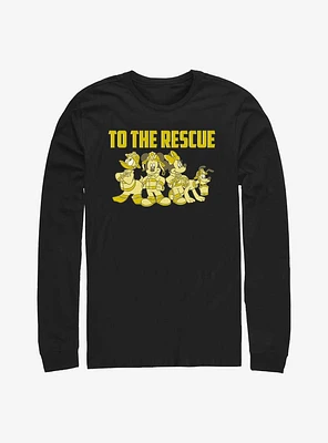Disney Mickey Mouse Thanks Firefighters Long-Sleeve T-Shirt