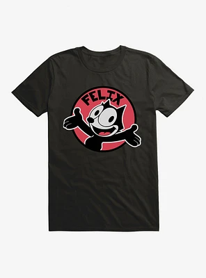 Felix The Cat Happy Smiles Sticker Graphic T-Shirt