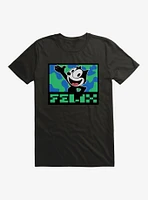 Felix The Cat Pixilated Text T-Shirt