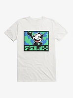 Felix The Cat Pixilated Text T-Shirt