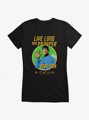 Star Trek Live Long And Prosper Girls T-Shirt