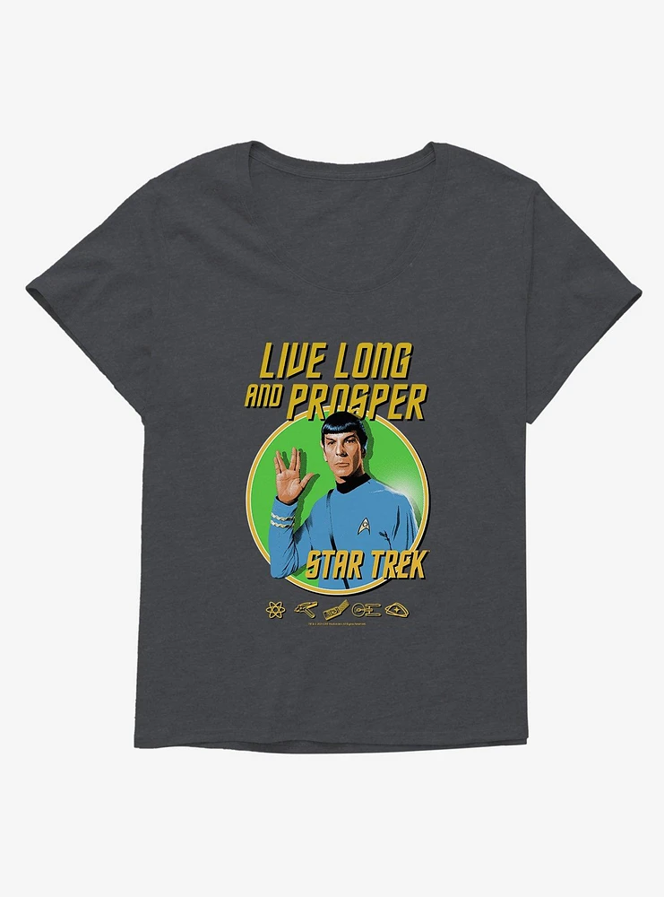 Star Trek Live Long And Prosper Girls T-Shirt Plus