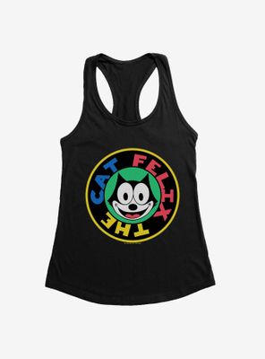 Felix The Cat 90s Sticker Graphic Womens Tank Top