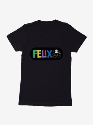 Felix The Cat Whistling And Walking Womens T-Shirt