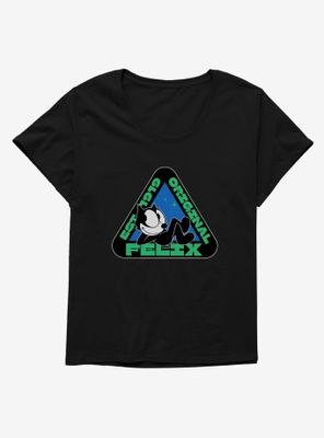 Felix The Cat Original Triangular Graphic Womens T-Shirt Plus