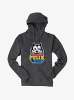 Felix The Cat 3D Block Text Hoodie