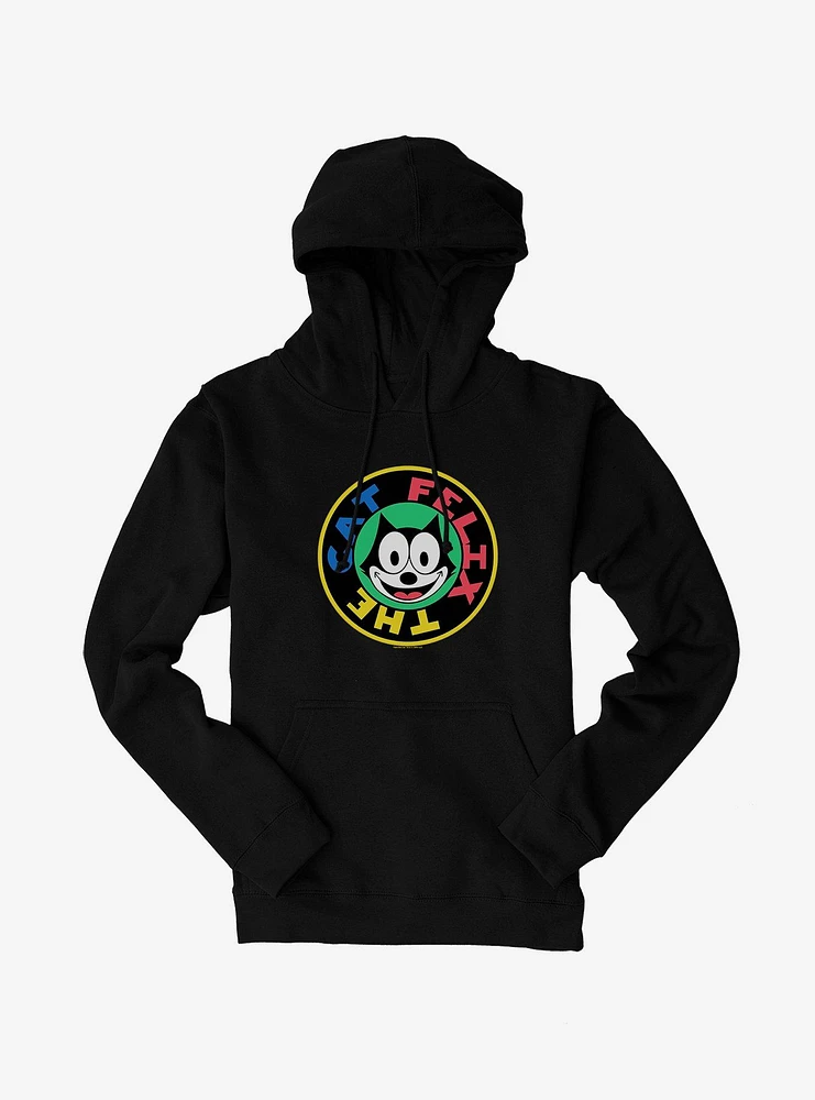 Felix The Cat 90s Sticker Graphic Hoodie