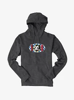 Felix The Cat Blue Checkers Graphic Hoodie