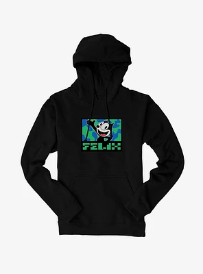 Felix The Cat Pixilated Text Hoodie