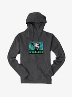 Felix The Cat Pixilated Text Hoodie