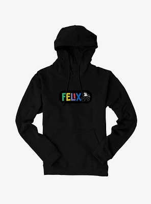 Felix The Cat Whistling And Walking Hoodie