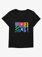 Felix The Cat 90s Graphic Collage Girls T-Shirt Plus