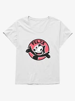 Felix The Cat Happy Smiles Sticker Graphic Girls T-Shirt Plus