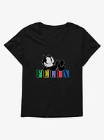 Felix The Cat Laid Back Girls T-Shirt Plus