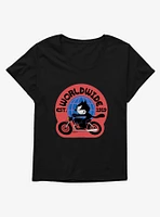 Felix The Cat Worldwide Motorcycle Girls T-Shirt Plus