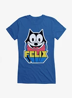 Felix The Cat 3D Block Text Girls T-Shirt