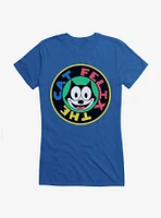 Felix The Cat 90s Sticker Graphic Girls T-Shirt