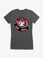 Felix The Cat Happy Smiles Sticker Graphic Girls T-Shirt