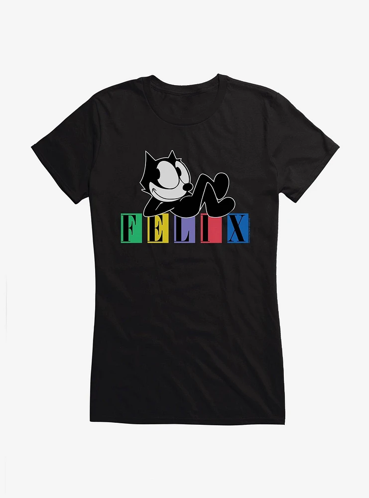 Felix The Cat Laid Back Girls T-Shirt