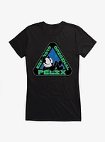 Felix The Cat Original Triangular Graphic Girls T-Shirt